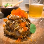 醸しメシ かもし酒 糀や - 糀や名物 「天然ぶりのなめろう」醤油麹 980円