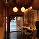 吉そば - 奥からの店内