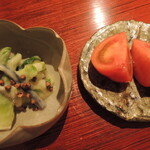 富小路 やま岸 - 極みトマトと春野菜のぬた