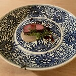 酒陶 築地 - 鹿肉のロースト 蕗の薹のソース