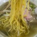 岩はし - 塩ラーメンの麺
