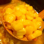 会津ラーメン 和 - 大量のコーン