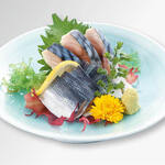 Homemade mackerel/kohada sashimi