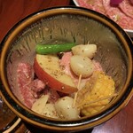 游玄亭 - 壺漬ハラミ焼(中身)♪