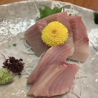 浅草 魚料理 遠州屋 - 「日本海産寒ぶりの刺身」1500円