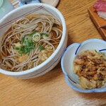 Marufukusushi - ランチに付いてくる蕎麦