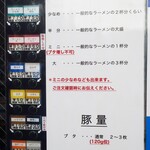 ラーメン二郎 - メニュー