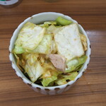 家系ラーメン 近藤家 - キャベチャー、上から