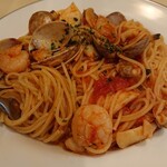 アチェーロ - 魚介類のトマトソースアップ