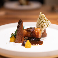 Noeud.TOKYO - 人参、千葉県 紫海農園 人参のサブレ タピオカと人参のチップ キャラメリゼした人参のピューレ