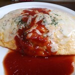 レストランメロディ - オムライス(1090円)+チーズトッピング(150円)