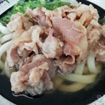 セルフうどん ぽんぽん - 肉多めですね