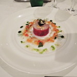向日葵 - 前菜　１（冷製）　ホタテ　ボタンエビ　キャビア