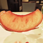 向日葵 - 桃の赤ワイン漬け（浅漬）