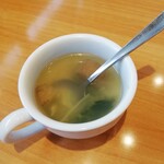 ステーキ宮 川越店 - 菜の花とアサリのスープ