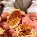 銀座 しのはら - フォアグラ最中