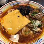 人力俥 - 春の限定麺。浅利のチリトマトらーめん。