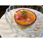 蓬左茶寮 - パッションフルーツのチーズケーキ