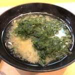 Kaitenzushi Honjin - あおさ味噌汁