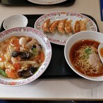 餃子の王将 - アリオ札幌店スペシャルセット(中華飯・ミニ醤油ラーメン・餃子6個/1040円)