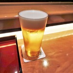 一心鮨 光洋 - 生ビール（プレミアムモルツ）