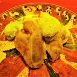 一心鮨 光洋 - 蛤と蚕豆の天ぷら