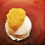 一心鮨 光洋 - ヨーグルトアイス　金柑のせ