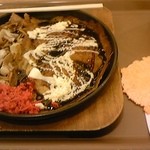 花門亭 - ブタ玉＆焼きそばハーフ