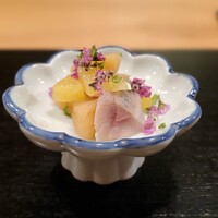 日本料理四四A2 - 鰊の新子、にぎりこ、マーマレード