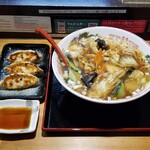 ラーメン巌哲 - 広東麺＋焼餃子