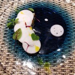 川崎 鮨 Sublime - 帆立・桜鯛と蕪のアンサンブル
