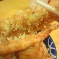 北新地 天富 - 海老天UP！衣が綺麗に散ってます♪