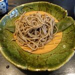 蕎麦割烹　黒帯 - 幻のそば(中太打ち,宮崎産,1200円)蕎麦割烹黒帯(名古屋市)食彩品館.jp撮影