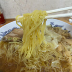 支那そば へいきち - 細縮れ麺最高！