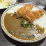 Koko Ichibanya - 手仕込ヒレ・ささみカツカレー+ほうれん草+ご飯400g