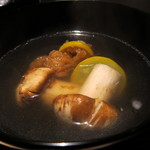 くろぎ - 北海道の松茸と揚げ鱧椀