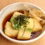 lightly deep-fried tofu