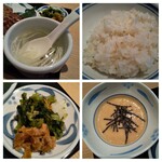 ねぎし - テールスープ、麦飯、漬物、とろろ