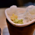 石臼挽き手打 蕎楽亭 - 【むぎめおと(そば&ひやむぎ)@1,000円】薬味