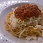 嶽 - キーマカレーとキャベツのパスタ