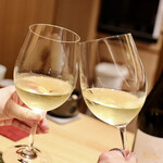 玄水 - 白ワインで乾杯♪