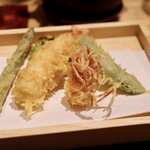 玄水 - 活車海老の天ぷら