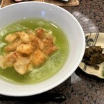 割烹 天ぷら 三太郎 - ラストの天茶、最高♬