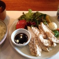 焼鳥YAMATO - 地鶏焼きしゃぶ ポン酢にて。