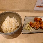 Kitano - 令和2年7月 ランチセットのご飯＋唐揚げ3個