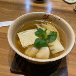 手打ち蕎麦・鮨 いまふく - ⑦温蕎麦丸抜き微粉細切り　鈴ヶ沢在来種（和合）