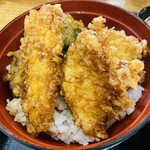 蕎麦匠 ひなたや - とり天丼アップ