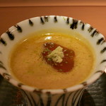 麻布 かどわき - 玉蜀黍と蟹の蒸し物　(2012/09)