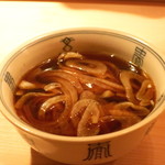 麻布 かどわき - 鱧鍋の鱧のつけ汁　(2012/09)