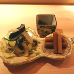 麻布 かどわき - お新香　(2012/09)